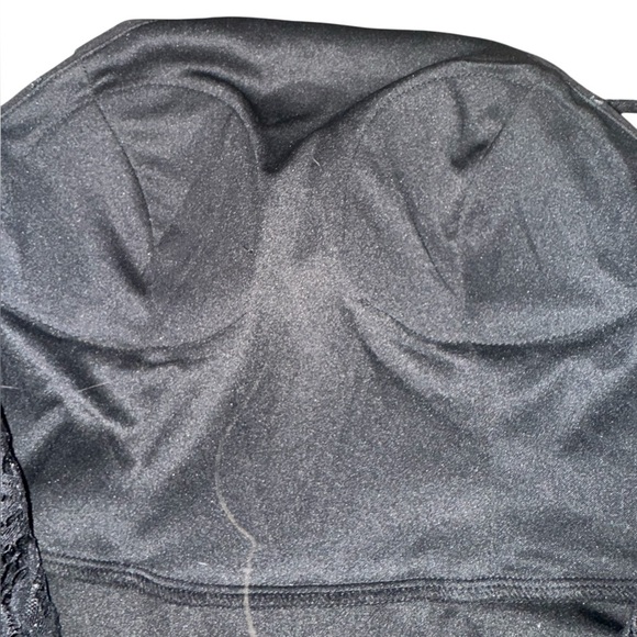 NWT My Michelle Junior’s Black Halter Lace Back Fit & Flare Party Dress Size 5 - Picture 7 of 16